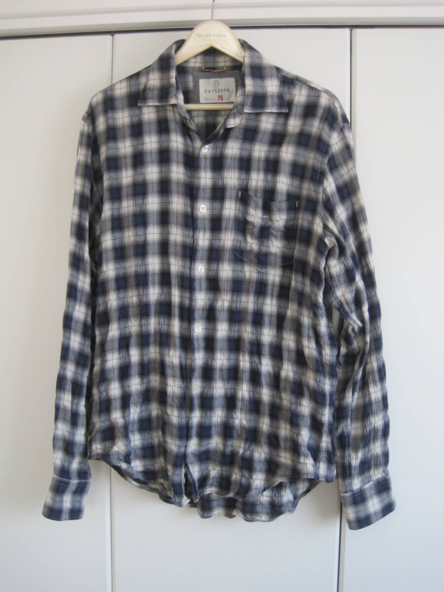 ジャーナルスタンダード購入 ハートフォード HARTFORD チェックシャツ M拍卖