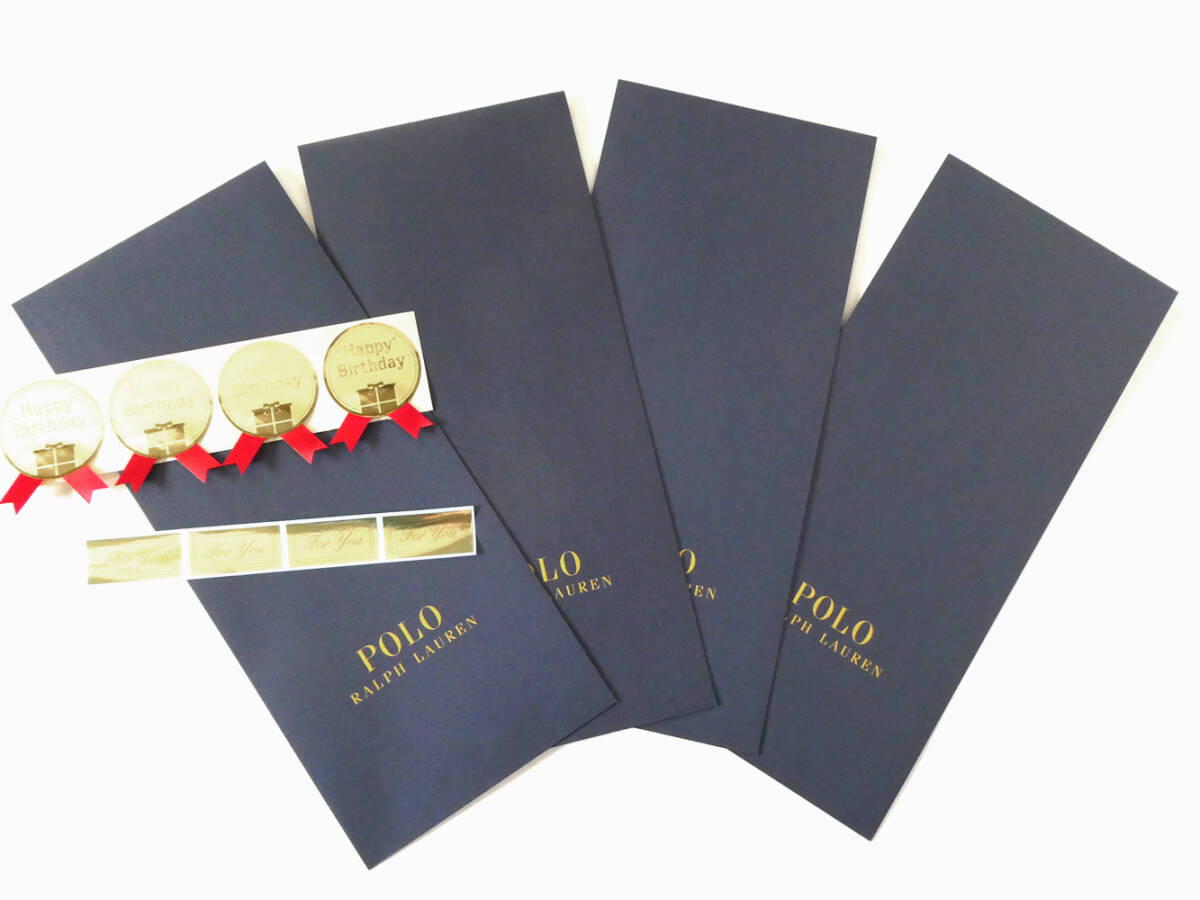 ラルフローレン 未使用 紙袋&シール 4枚セット 送料無料拍卖