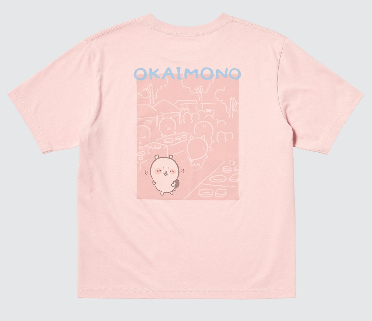 ■■ちいかわ■■3XLナガノ の クマUTユニクロ半袖TシャツUNIQLOピンク4Lコラボ自分ツッコミ くまPINKコラボchiikawaレディース大きい拍卖