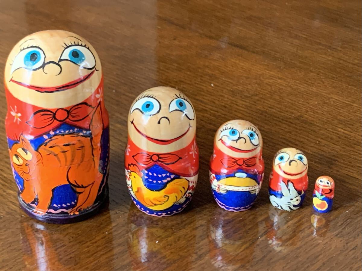 マトリョーシカ  ロシア 人形 郷土玩具 木製 民芸品 拍卖