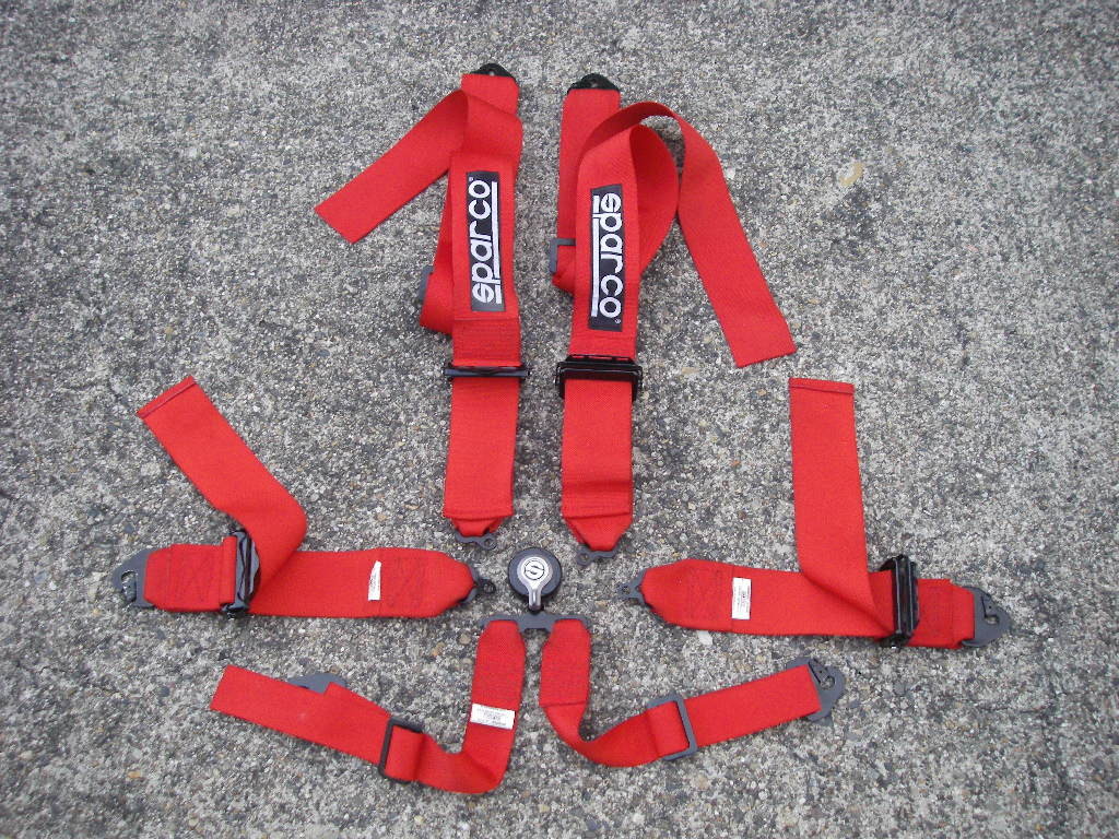 シュロス スパルコ カムロック 6P 6点シートベルト 3インチ レッド 6×6 レーシングハーネス SCHROTH SPARCO拍卖