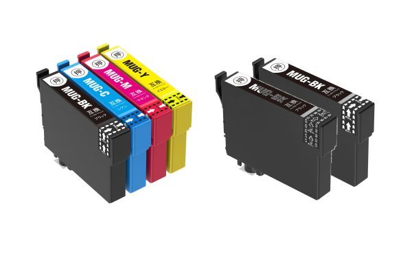 互換品 エプソン用 MUG-4CL + MUG-BK×2 6個セット EW-452A EW-052A インク マグカップ 4色 +BK2色 EPSON インクカートリッジ ICチップ付拍卖