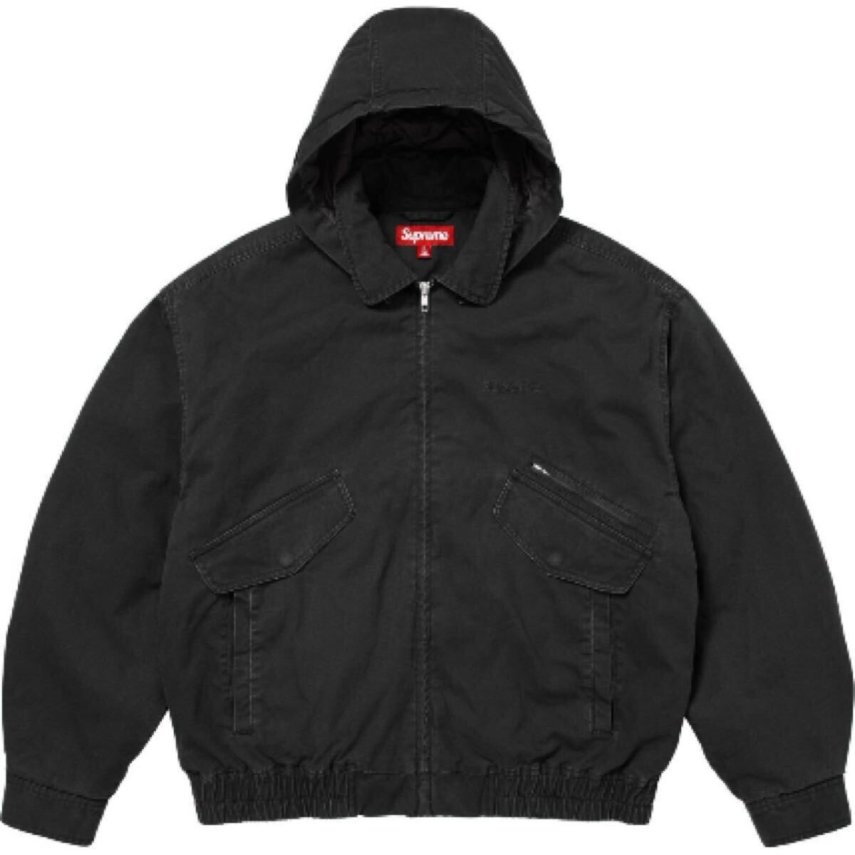 【新品未使用】 25AW 26 新品 SUPREME シュプリーム HOODED UTILITY JACKET ユーティリティジャケット ブルゾン BLACK S ブラック 黒色拍卖