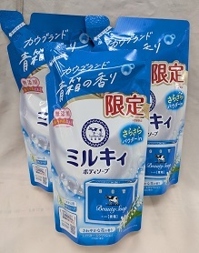 ミルキィボディソープ 数量限定 カウブランド青箱の香り つめかえ用 360ml ×3点拍卖