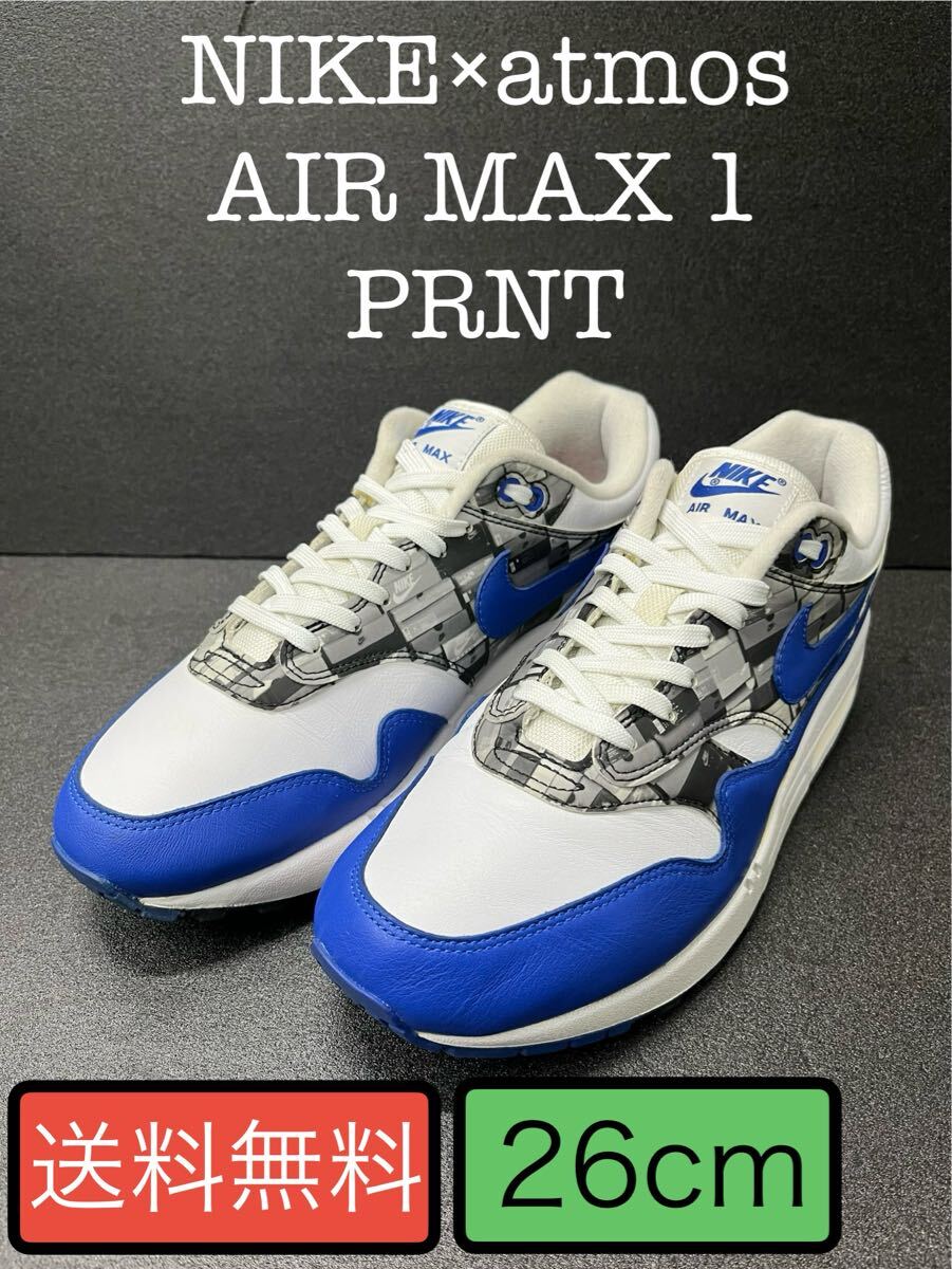 26cm ナイキ×アトモス エアマックス1 プリント s2839 NIKE×atmos AIRMAX1 PRNT拍卖