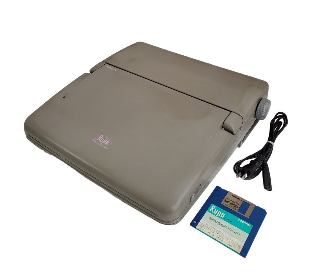 TOSHIBA 東芝 パーソナルワープロ JW05P お役立ち文例フロッピー付き 動作品拍卖