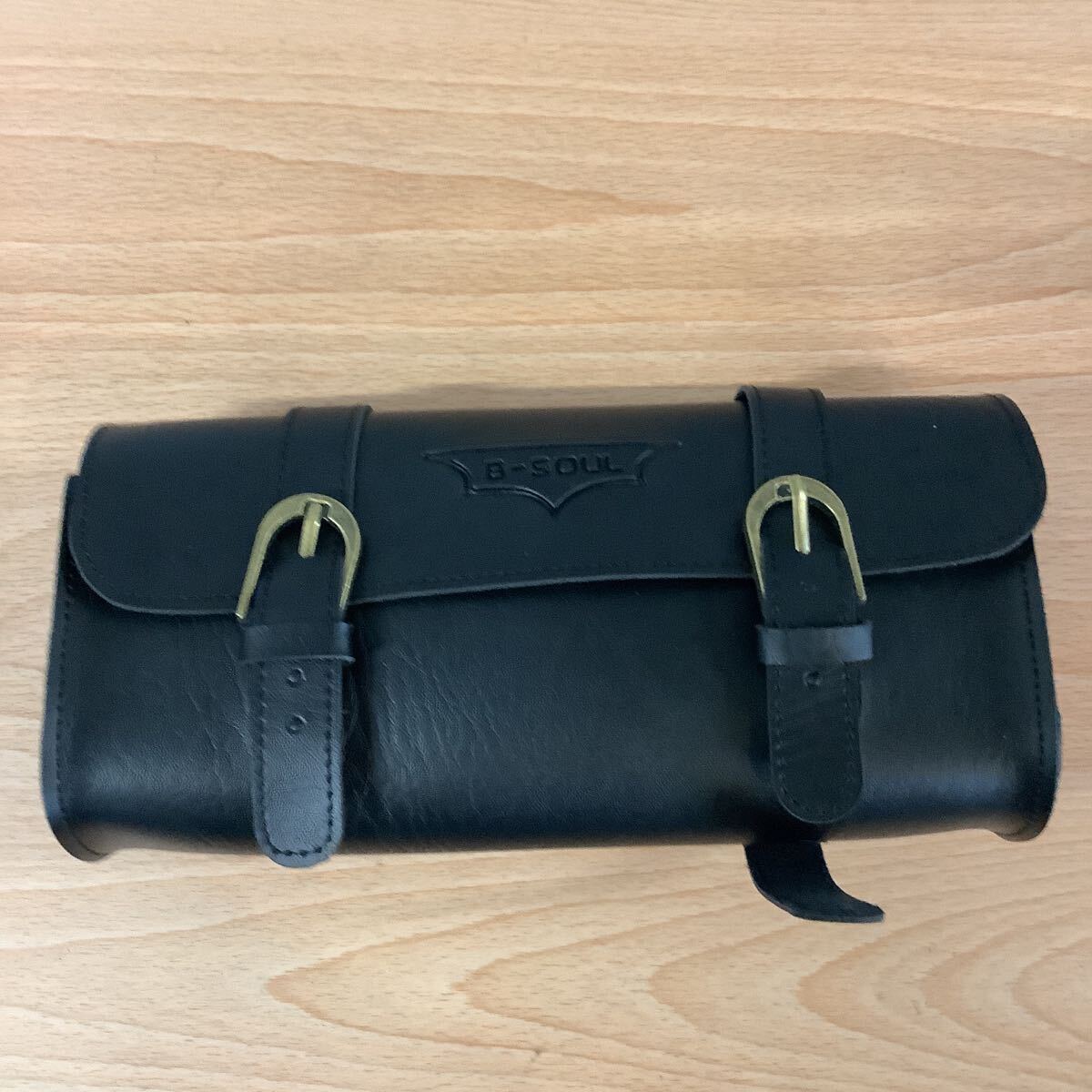 新品未使用 ヴィンテージサドルバック レザー風 ブラック サイドバッグ拍卖