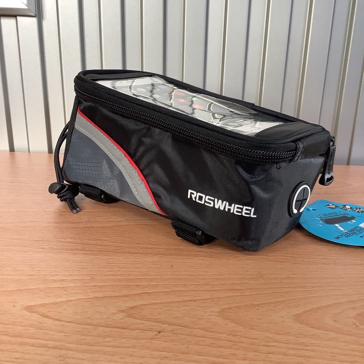 ROSWHEEL フレーム バッグ 12496L-CA5 スマホホルダー バック 収納 5.5インチ カラー:ブラック自転車 ロードバイク マウンテンバイク 拍卖
