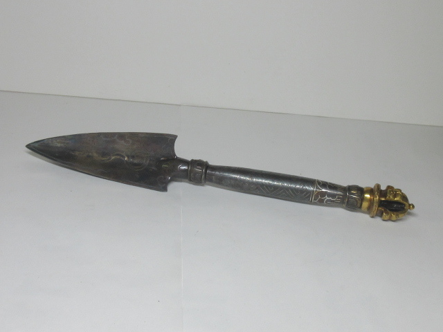 ★古銀の独鈷・チベット密教法具★スピリチュアルツール・治療器具★骨董・レア・ビンテージ・レトロ・アンティーク・コレクション★拍卖