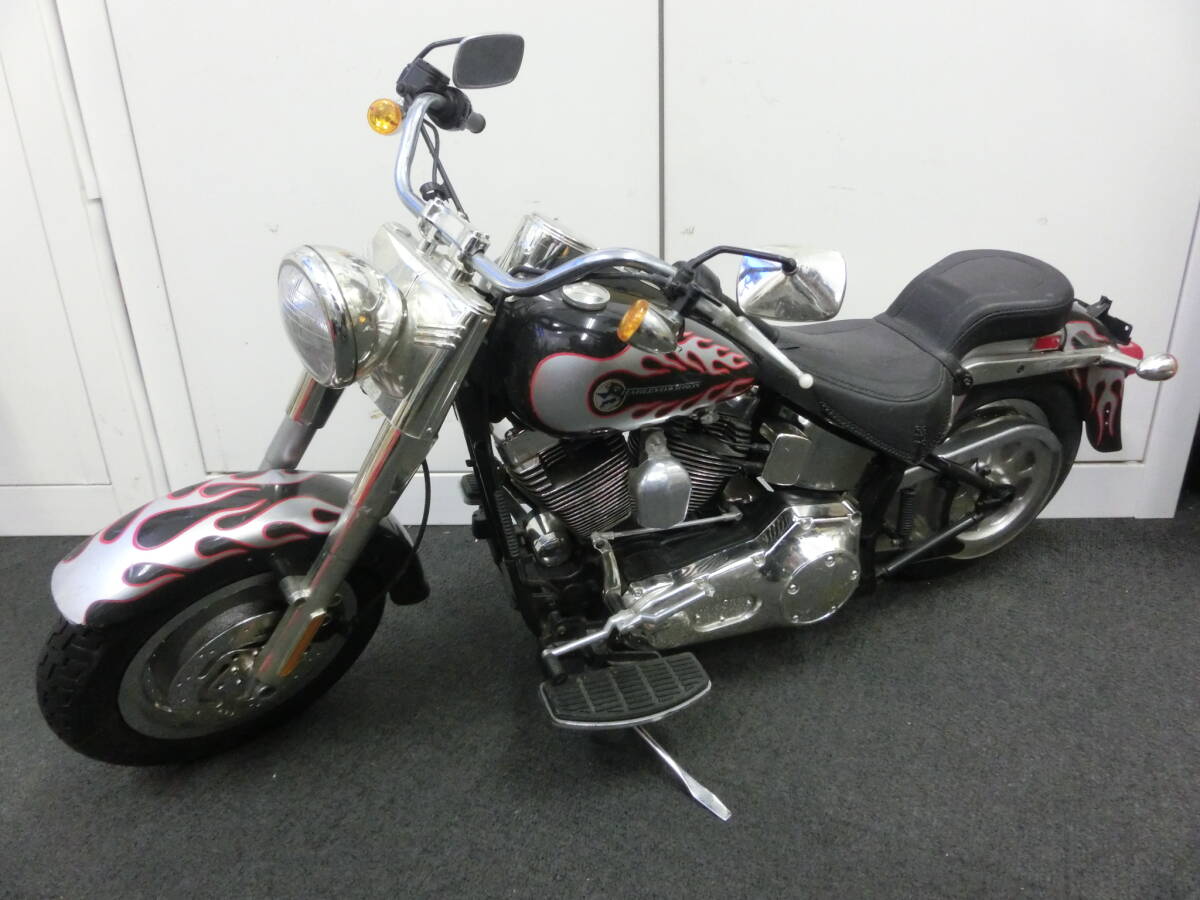 ♪♪80344 希少! 現状品 HARLEY-DAVIDSON NEW BRIGHT ハーレー ダビッドソン 1/3 ビッグスケール 全長約70cm オートバイ プラモデル ♪拍卖