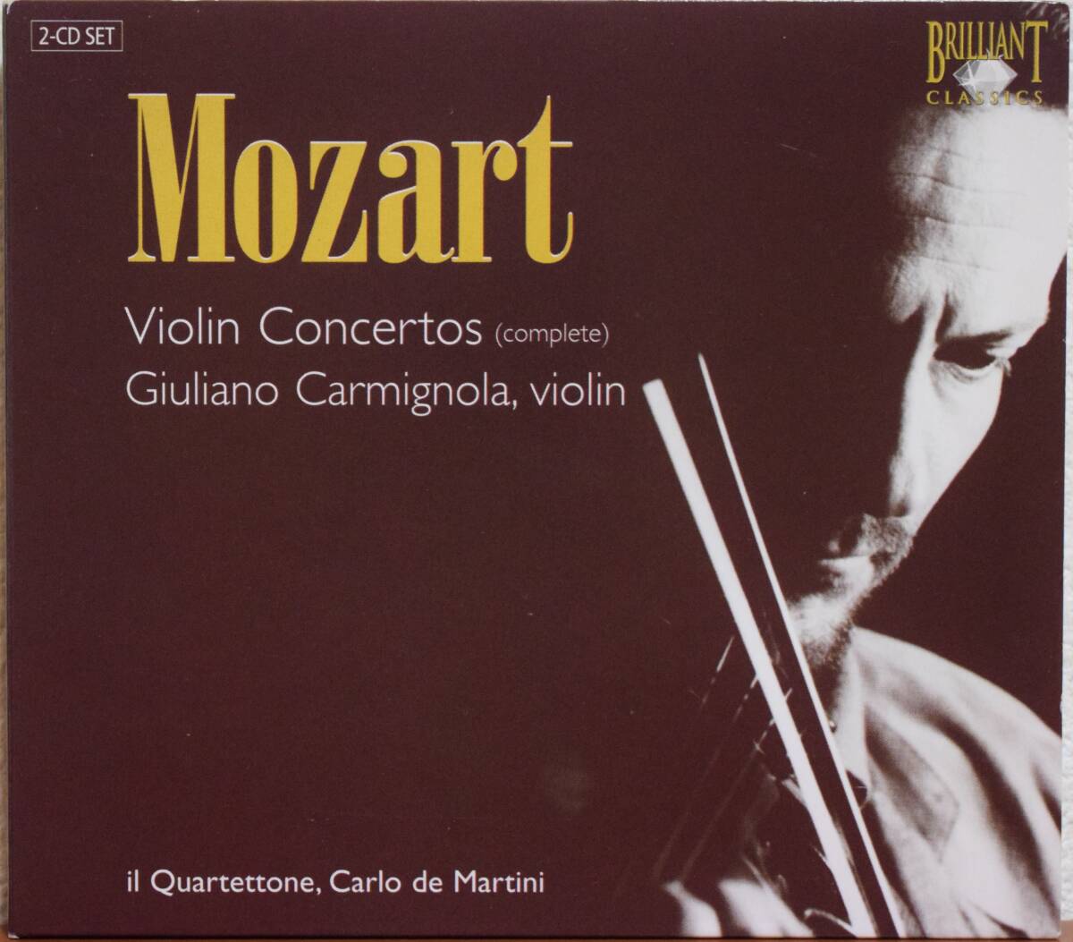 ジュリアーノ・カルミニョーラ(Vn) モーツァルト:ヴァイオリン協奏曲(全曲) 輸入盤 2CD拍卖
