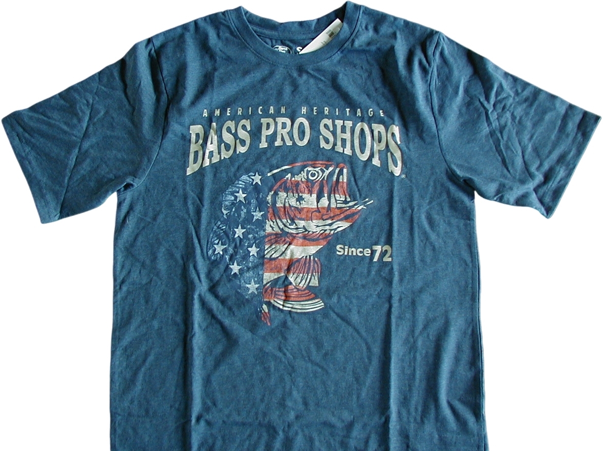 【未使用M】バス・プロ・ショップス M’s FLAG TEE ■ BASS PRO SHOPS ネイビー (Navy Heather) ■拍卖