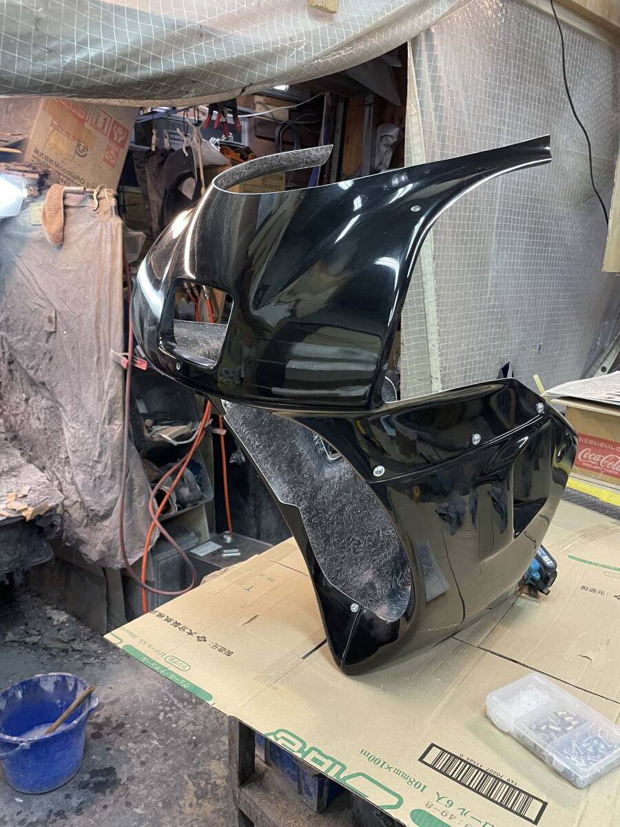 ストリート用!!NSR50後期純製形状フルカウリング 黒ゲル仕上げ FRP製拍卖