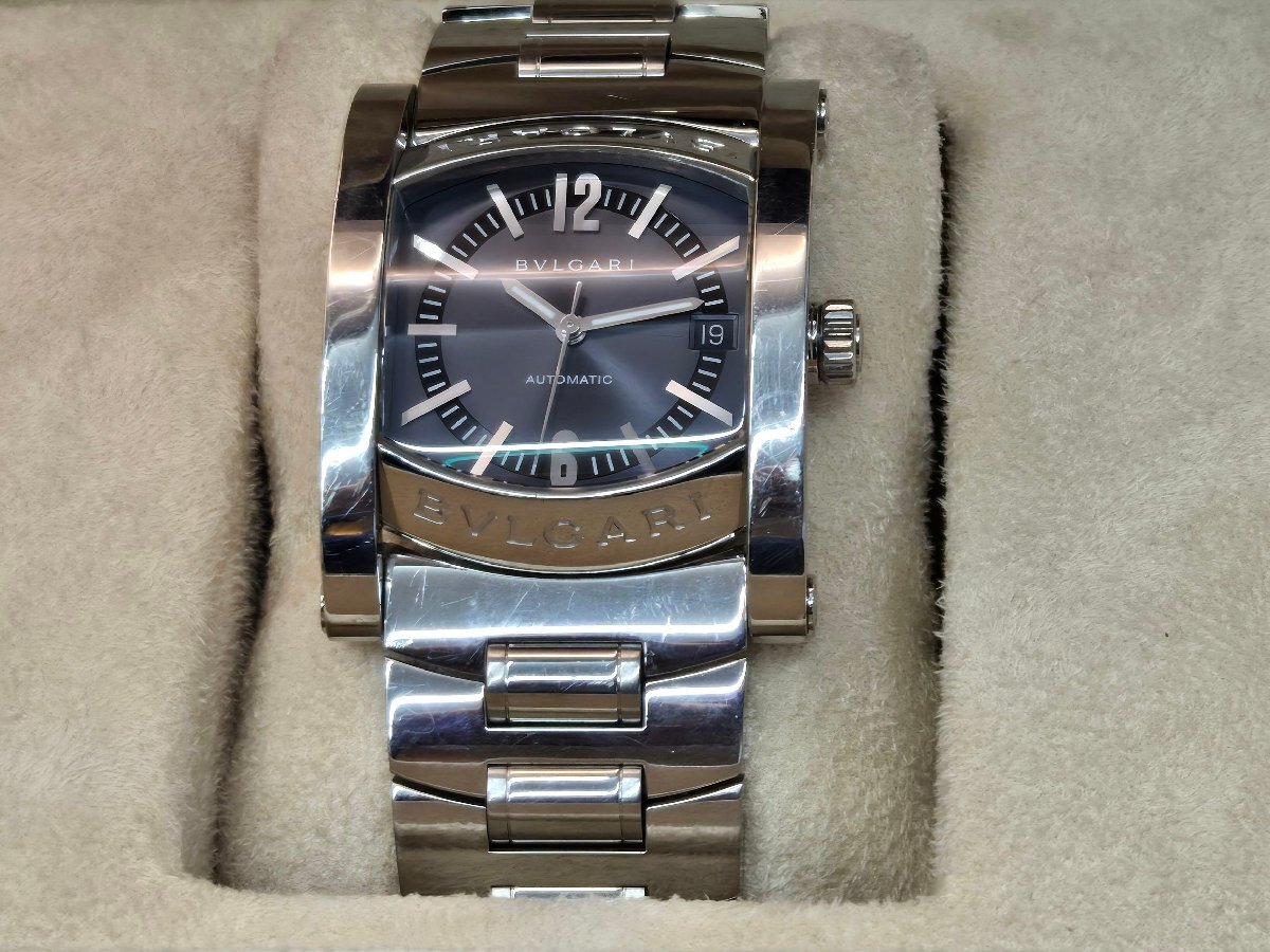 Θ人気【BVLGARI ブルガリ AA44S アショーマ ディト 自動巻き オートマ ディト 腕時計 メンズ SSブレス ステンレス 中古】HM2332拍卖