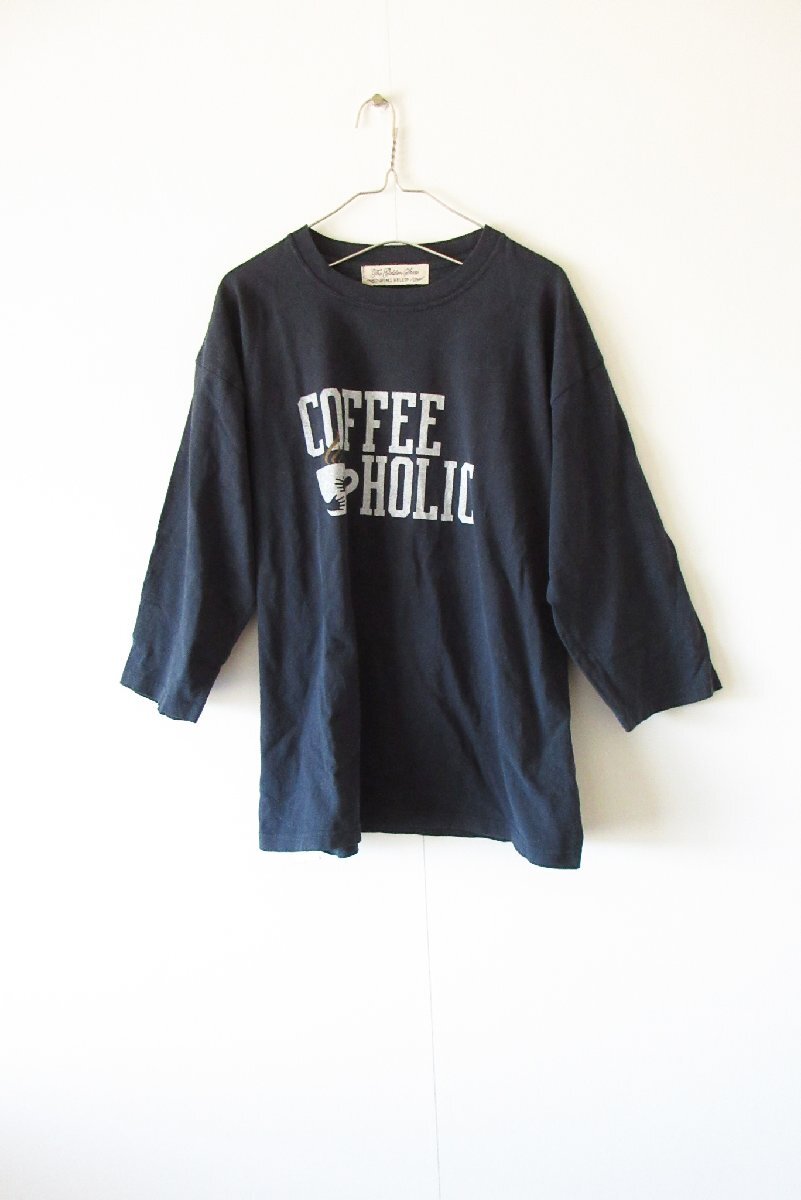 REMI RELIEF×HUG O WaR / レミレリーフ×ハグオーワー コラボT-sh COFFEE HOLIC F D.NAVY / 長袖 Tシャツ カットソー拍卖