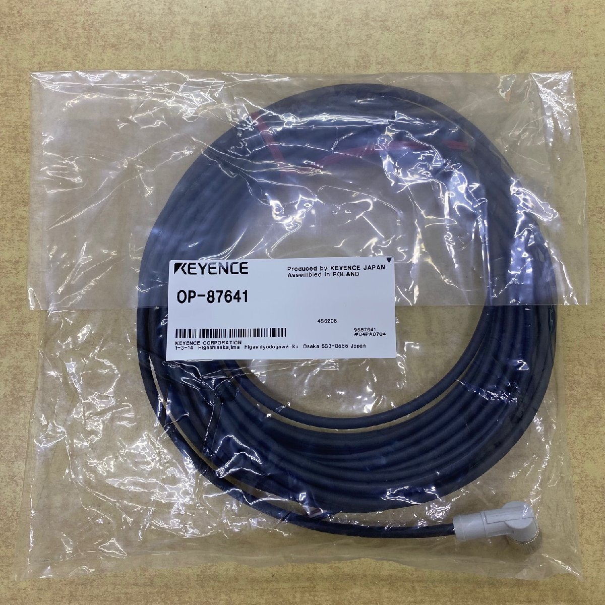 ★新品★キーエンス KEYENCE OP-87641 コネクタケーブル M12L字 10m 耐油拍卖