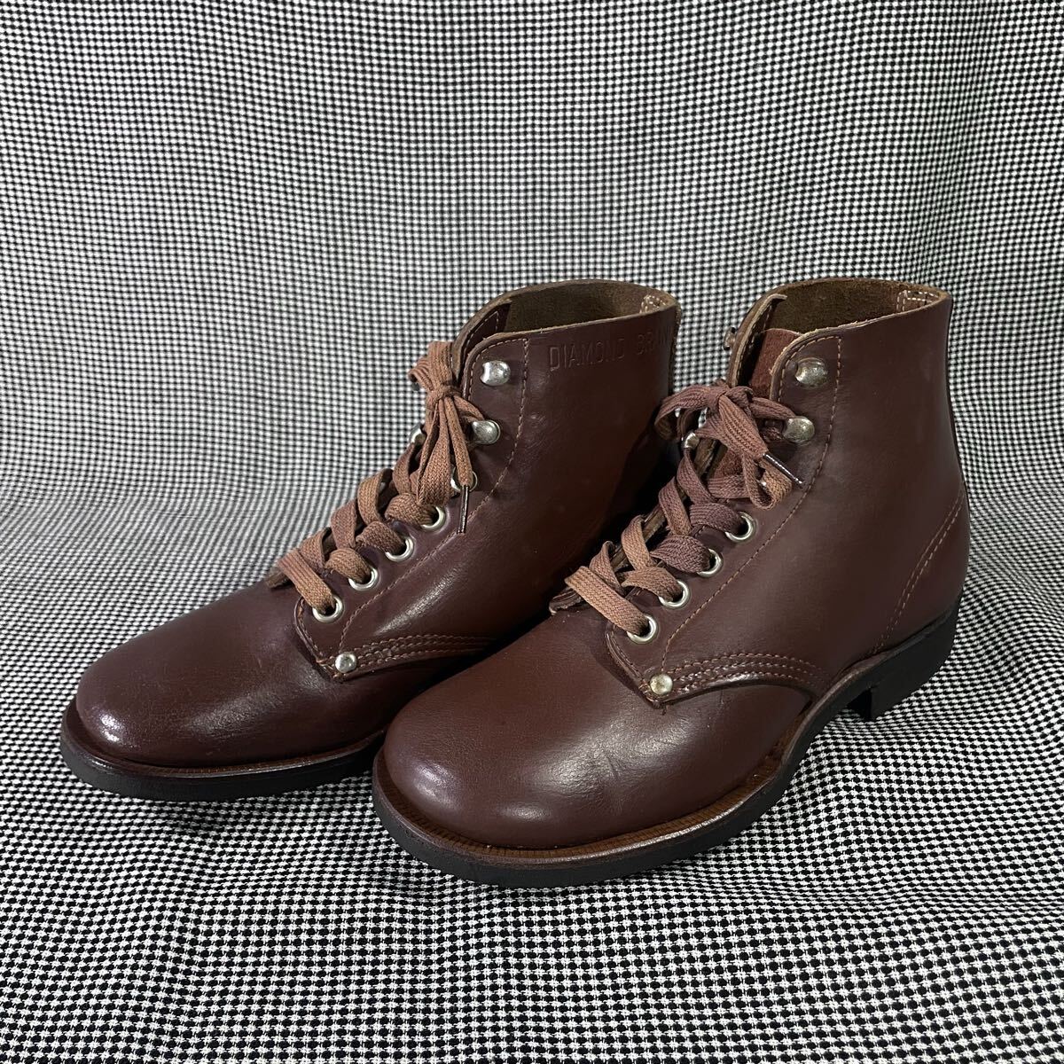 ~50s Vintage DIAMOND BRAND キッズ ワークブーツ 希少 50年代 ビンテージ ダイヤモンドブランド Peters ペーターズ アンティーク 柳11576拍卖