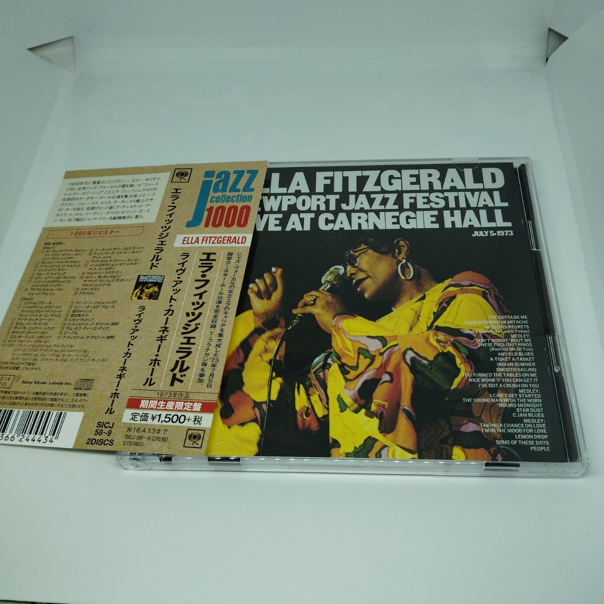 送料180円 エラ・フィッツジェラルド / ライヴ・アット・カーネギー・ホール 2枚組CD拍卖