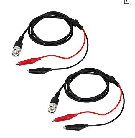 ワニ口 オシロスコープ テスト プローブ ケーブル 2個 100cm BNC Q9拍卖