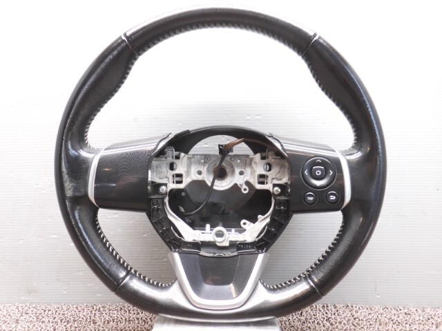 9217 トヨタ シエンタ NCP175G ステアリングホイール ハンドル レザー ホワイトステッチ拍卖