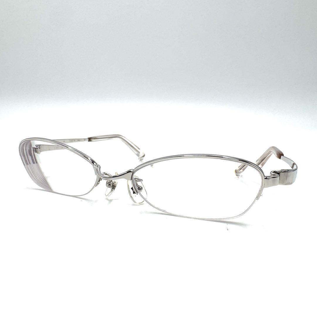 【美品】999.9 フォーナインズ メガネフレーム シルバー系 S-240T拍卖