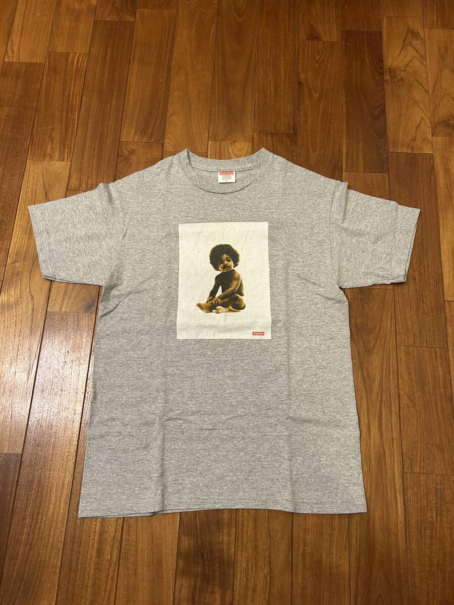 Supreme Biggy ビギー シュプリーム フォト Tシャツ ノトーリアス・B.I.G. Notorious B.I.G. S グレー RAP ラップ ギャング GANG HIP HOP拍卖
