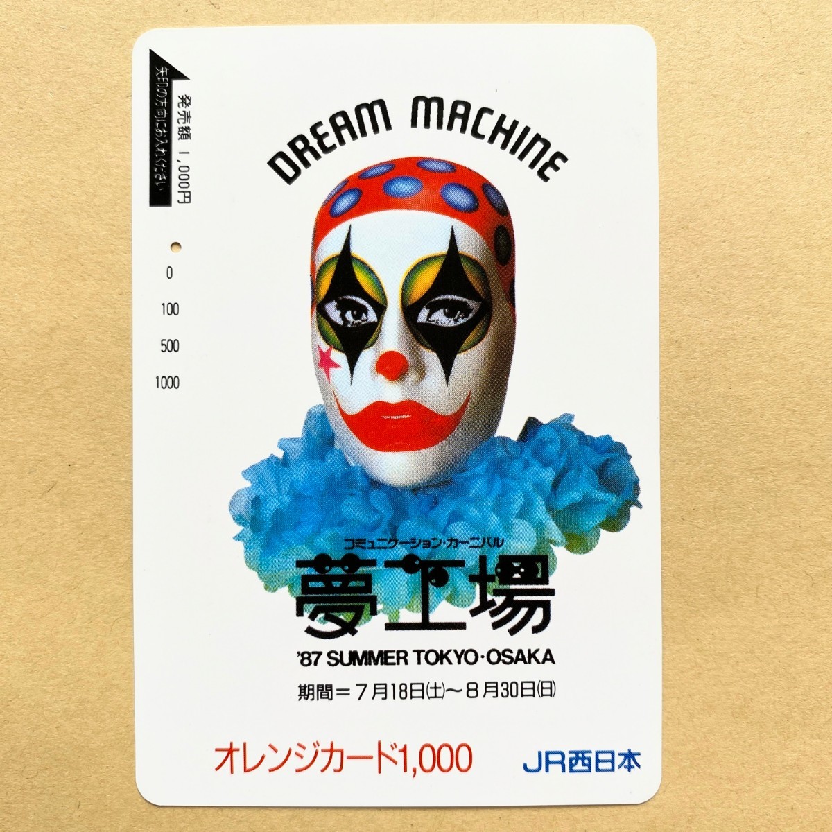 【使用済】 オレンジカード JR西日本 コミュニケーション・カーニバル 夢工場 ’87 拍卖