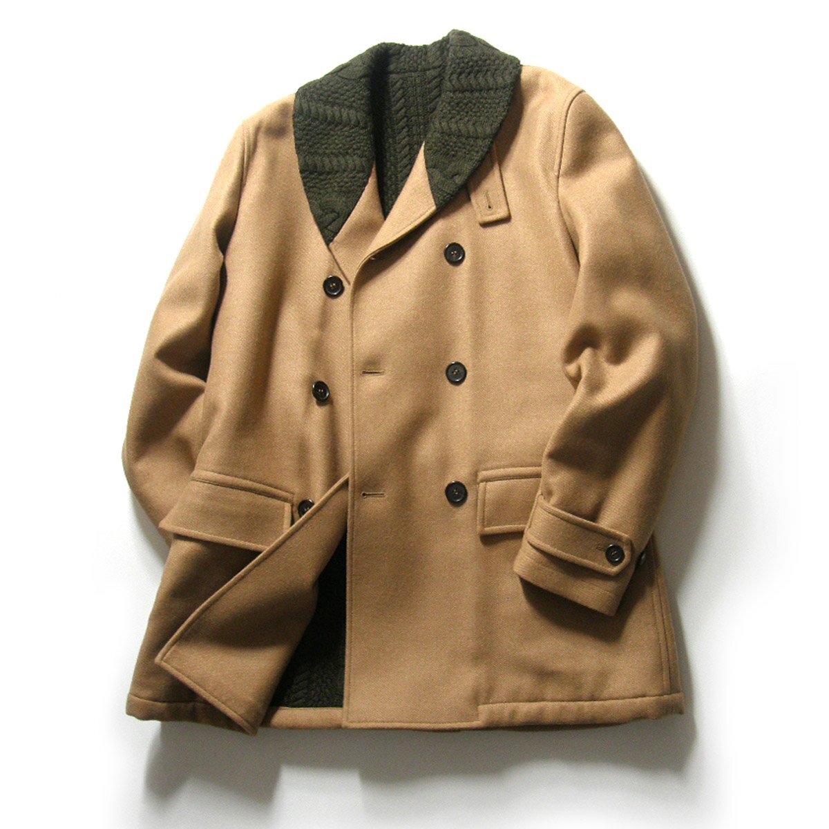 新品 ダンヒル 定価45万3200円 【イタリア製 キャメルヘアー】 コート S 秋冬 dunhill ★272162 厚手拍卖