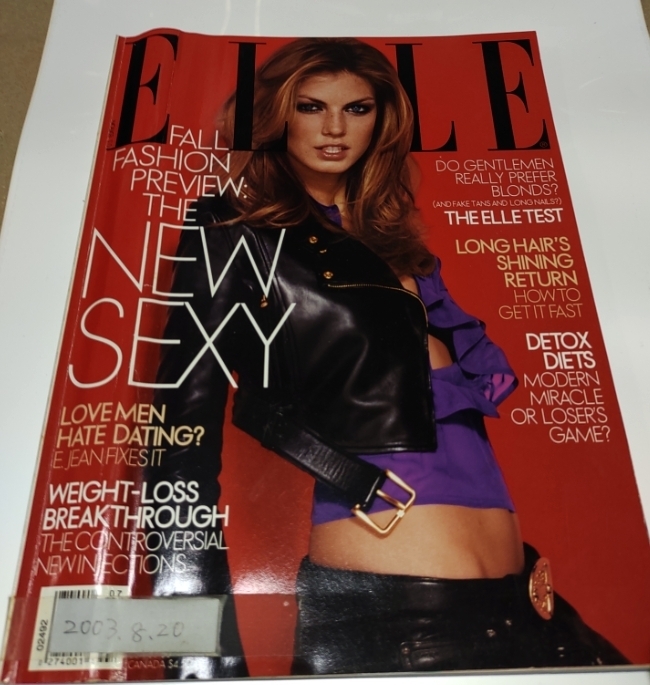 【バックナンバー】Elle UK Fashion Magazine July 2003 海外ファッション誌 スーパーモデル拍卖