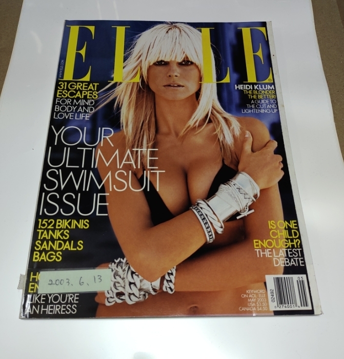 【バックナンバー】Elle Magazine May 2003 海外ファッション誌 スーパーモデル拍卖