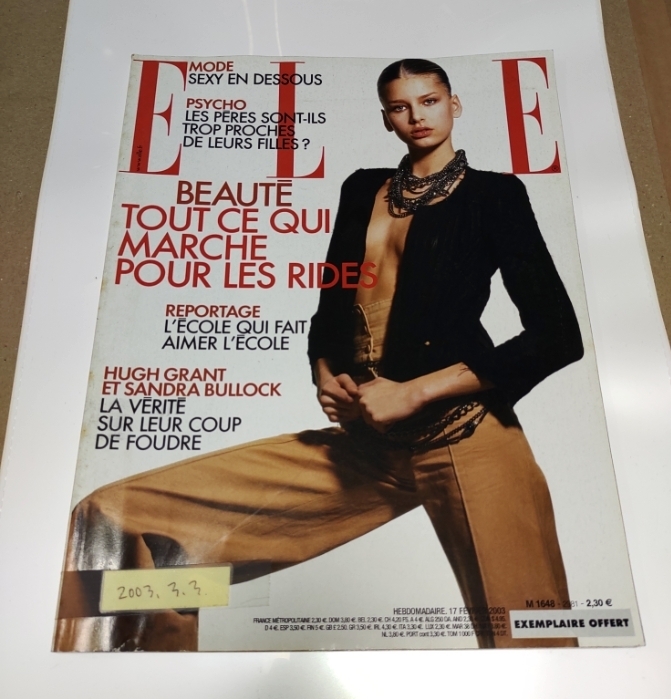 【バックナンバー】Elle French Fashion Magazine February 17 2003 海外ファッション誌 スーパーモデル拍卖