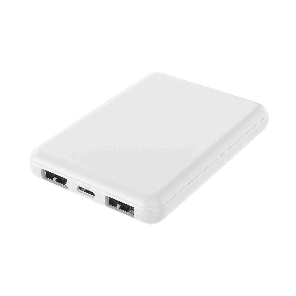 モバイルバッテリー 厚さ1.3cm 5000mAh version4 ホワイト HIDISC HD4-MBTC5000WH/3091x1個/送料無料メール便 箱を畳んで発送拍卖