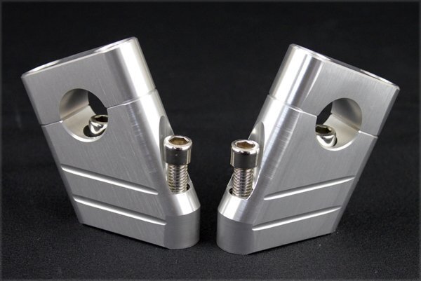 送料格安 国産用22.2mm ハンドルポスト 銀 ZRX400 ZRX1100 ZRX1200R バリオス ゼファー ハンドルクランプ シルバー拍卖
