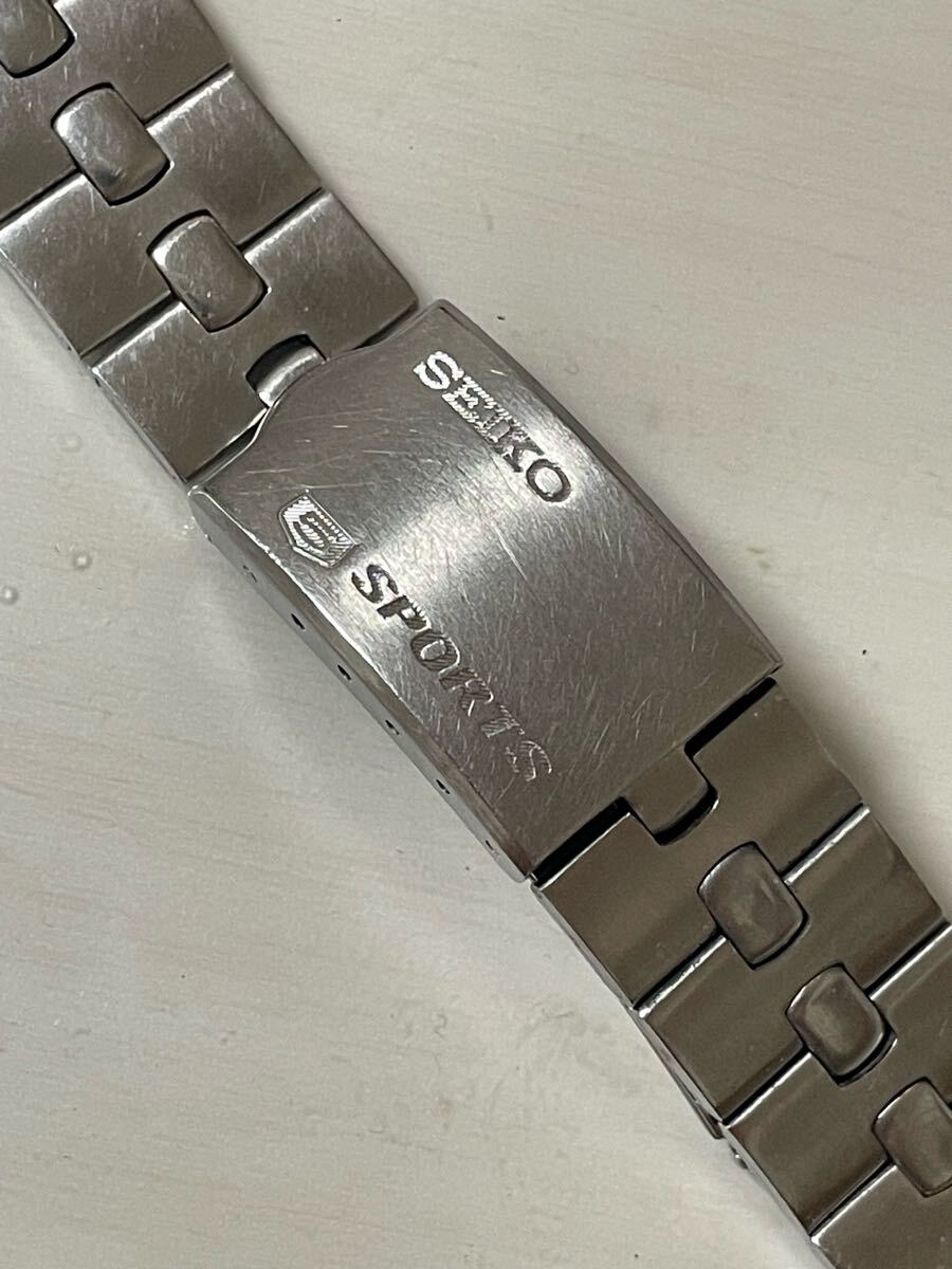 SEIKOセイコー 本物 良品 5スポーツ スピードタイマー 純正ベルト バンド ブレスレット XLA 081 直管19ミリ×長さ約15cm程度 Speed-Timer拍卖
