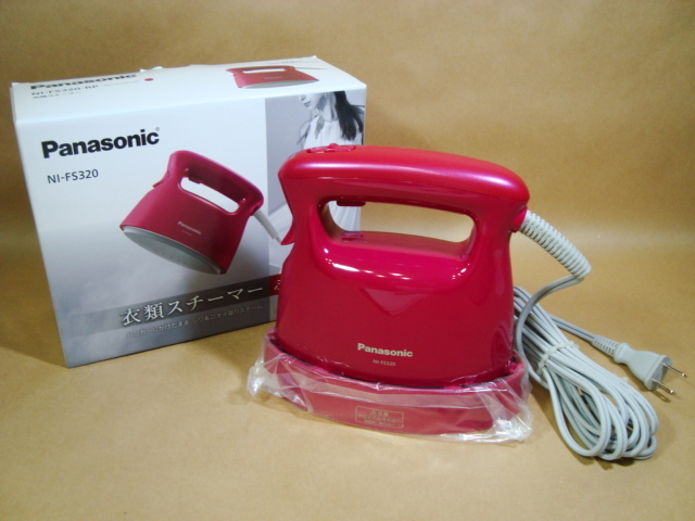 Panasonic パナソニック★衣類スチーマー NI-FS320-RP ルージュピンク★未使用品/取説と水用カップ欠品 拍卖