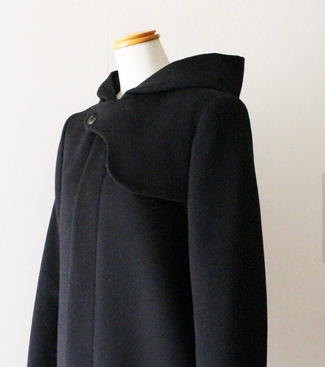 【HYKE】ハイク_メルトンフードコート_1_ネイビー拍卖