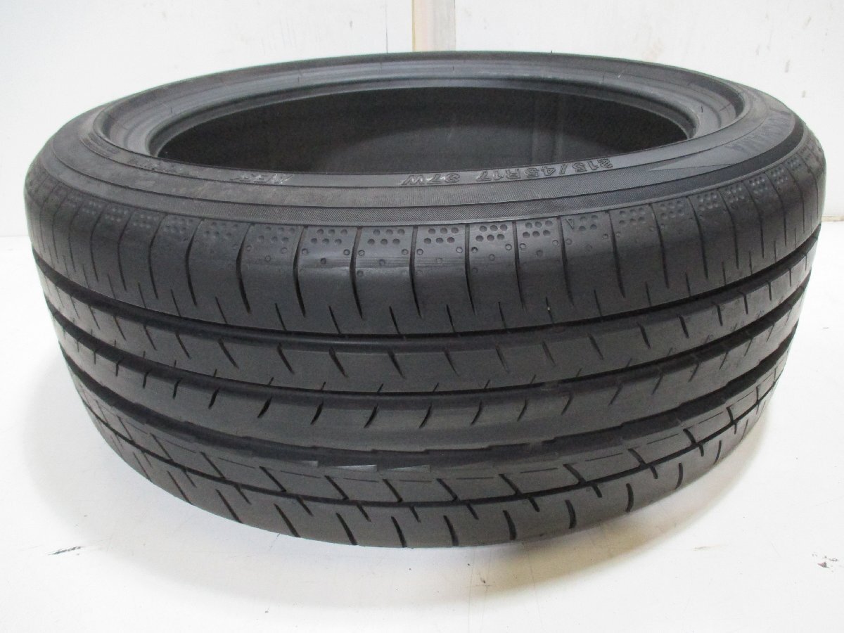 215/45R17 87W (1本) K20-3265 イボ付き 中古タイヤ ヨコハマ BluEarth-GT拍卖