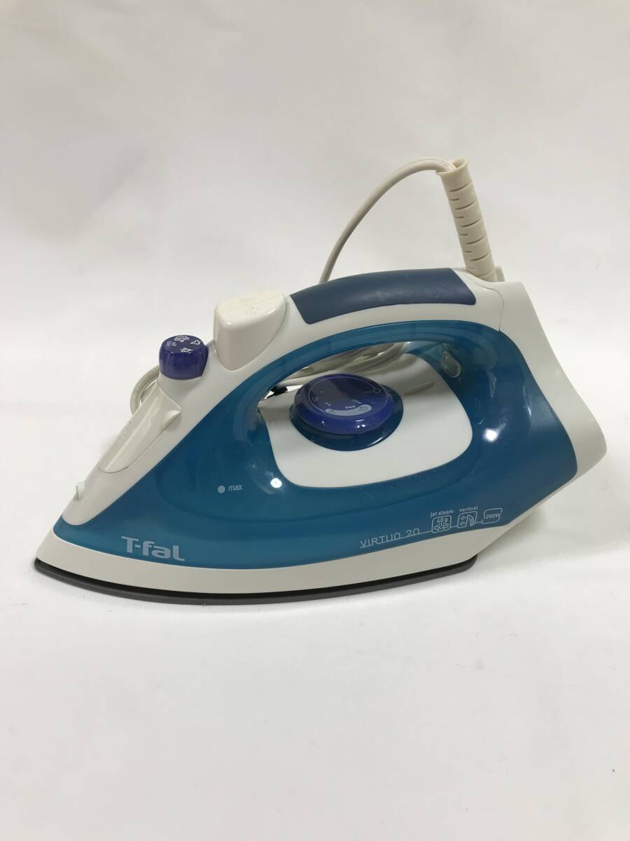ティファール スチームアイロン ヴァーチュオ20 コード付き FV1320J0 ネイビー_Y270K48856_現状品拍卖