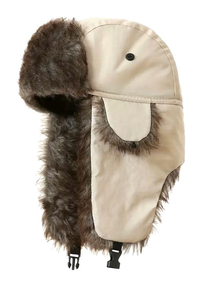 新品 トラッパーハット ボンバーキャップ ベージュ 625 パイロットハット 帽子 耳当て イヤーウォーマー ミリタリー アーミー 戦闘服拍卖