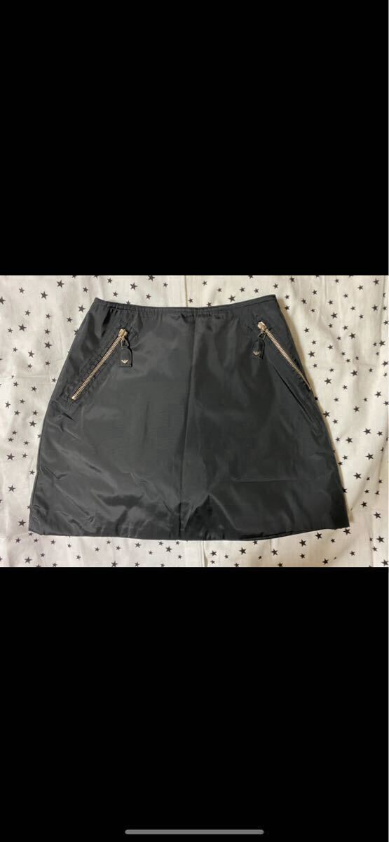 アルマーニ ARMANI キルティングスカートミニ ブラック拍卖