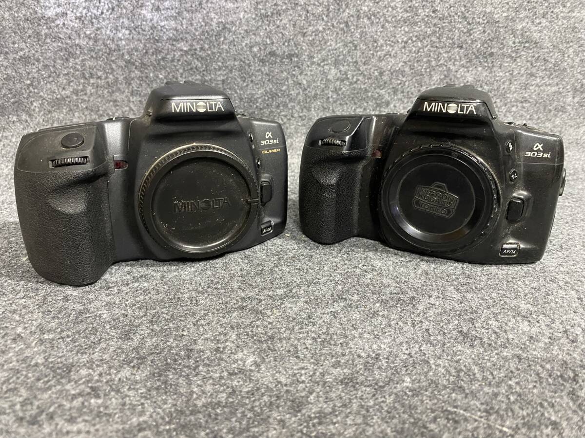 【カメラ】ミノルタ MINOLTA フィルム カメラ α303si 本体のみ 2台 ジャンク拍卖