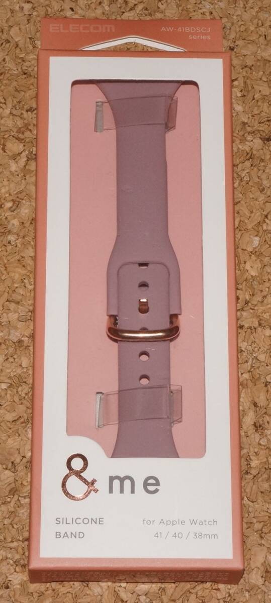 ★新品★ELECOM Apple Watch 41/40/38/42mm シリコンバンド スリムタイプ &me アッシュピンク拍卖
