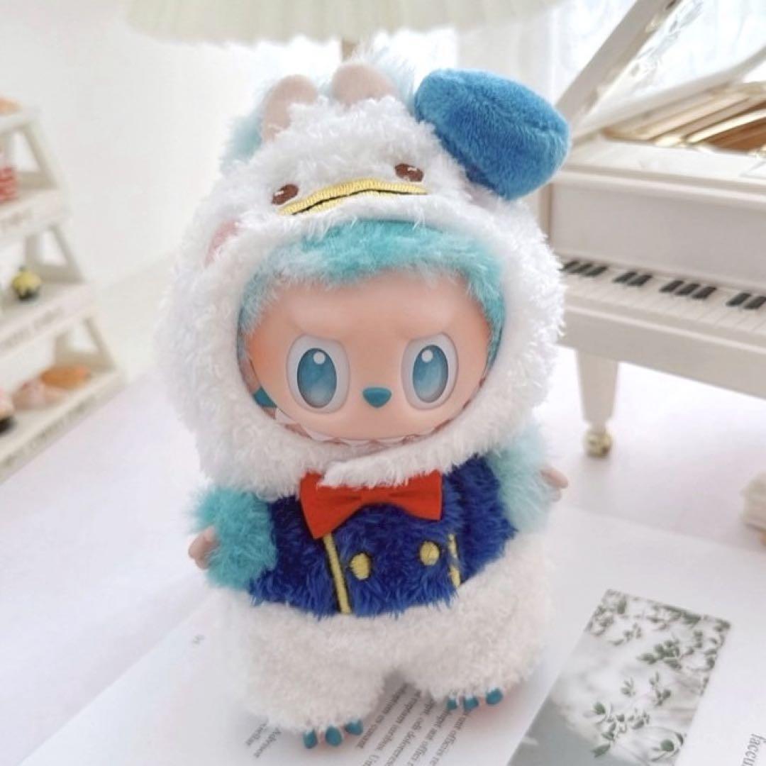 LABUBU ラブブ 衣装 着せ替え グレー ふわふわ ぬい服 大人気 可愛い拍卖