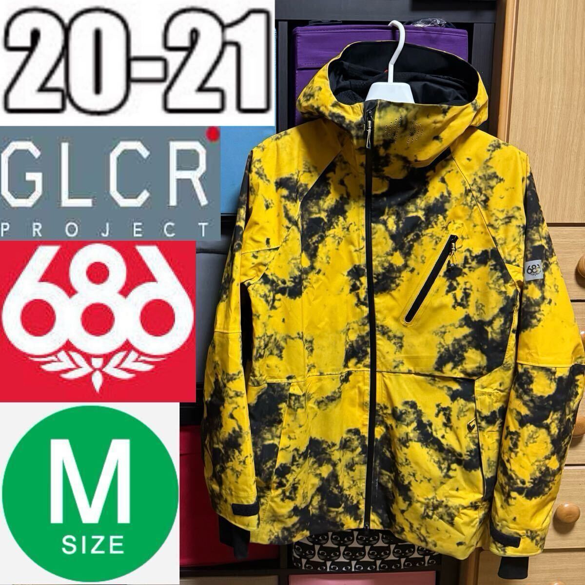 20-21 686 Hydra Thermagraph Jacket GLCR ハイドラ サーマグラフ ジャケット スノーボード スノボ メンズ Mサイズ M ウェア ウエア拍卖