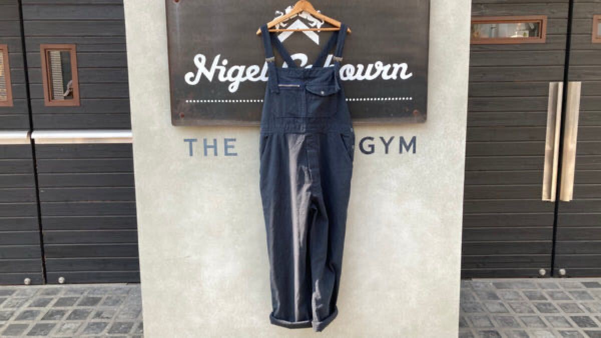 NIGEL CABOURN LYBRO ナイジェルケーボン ライブロ ダンガリー DUNGAREE 50 ネイビー オーバーオール レイルマン デニム アーミー カーゴ 拍卖