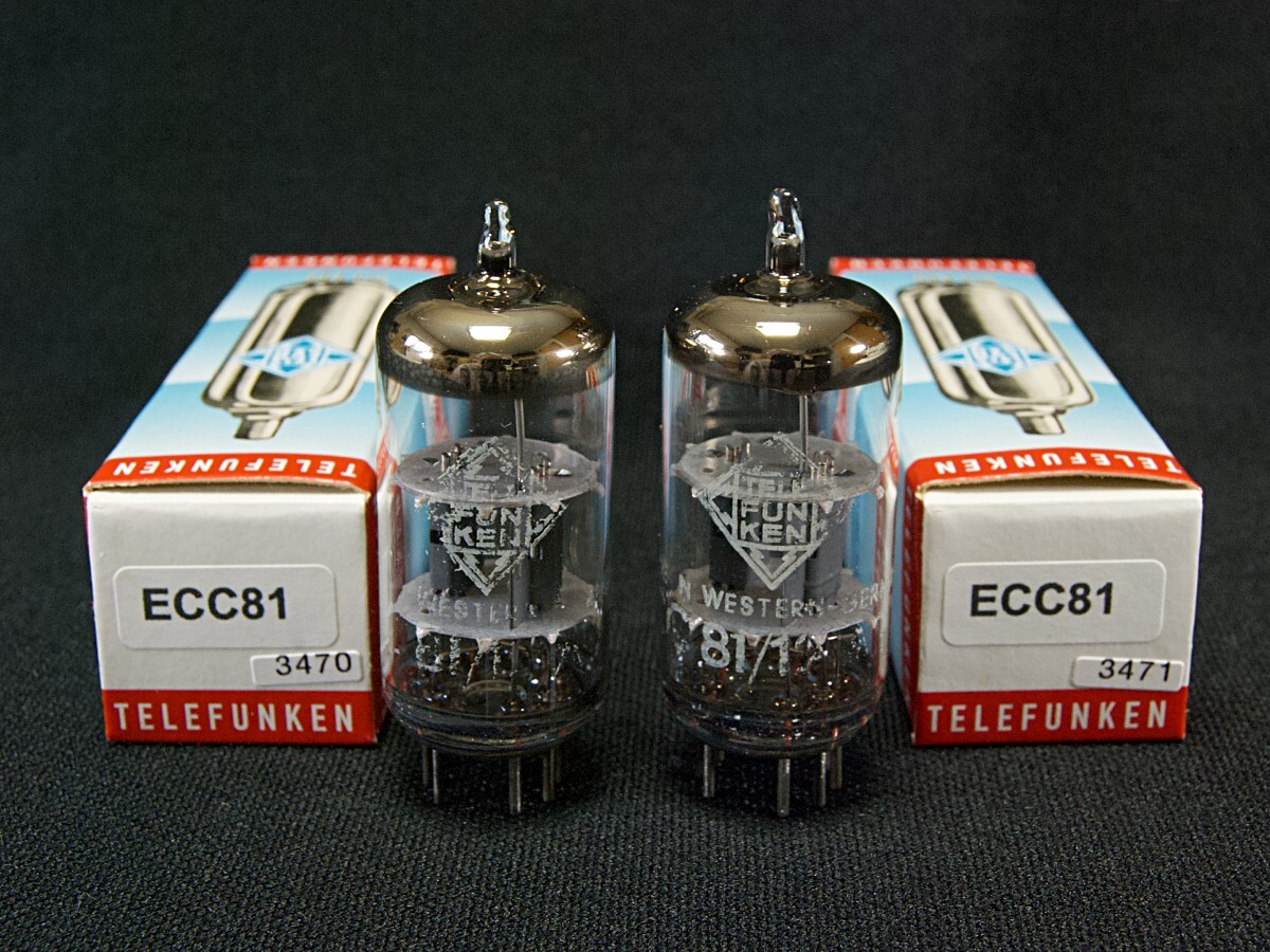 ♪♪Telefunken ECC81/12AT7 NOS品ペア #3470、独テレフンケン♪♪拍卖