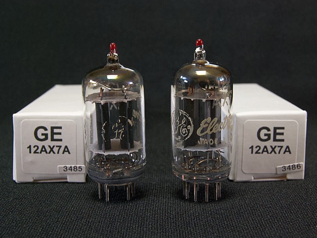 ♪♪GE 12AX7 NOS品ペア #3485、米General Electric♪♪拍卖