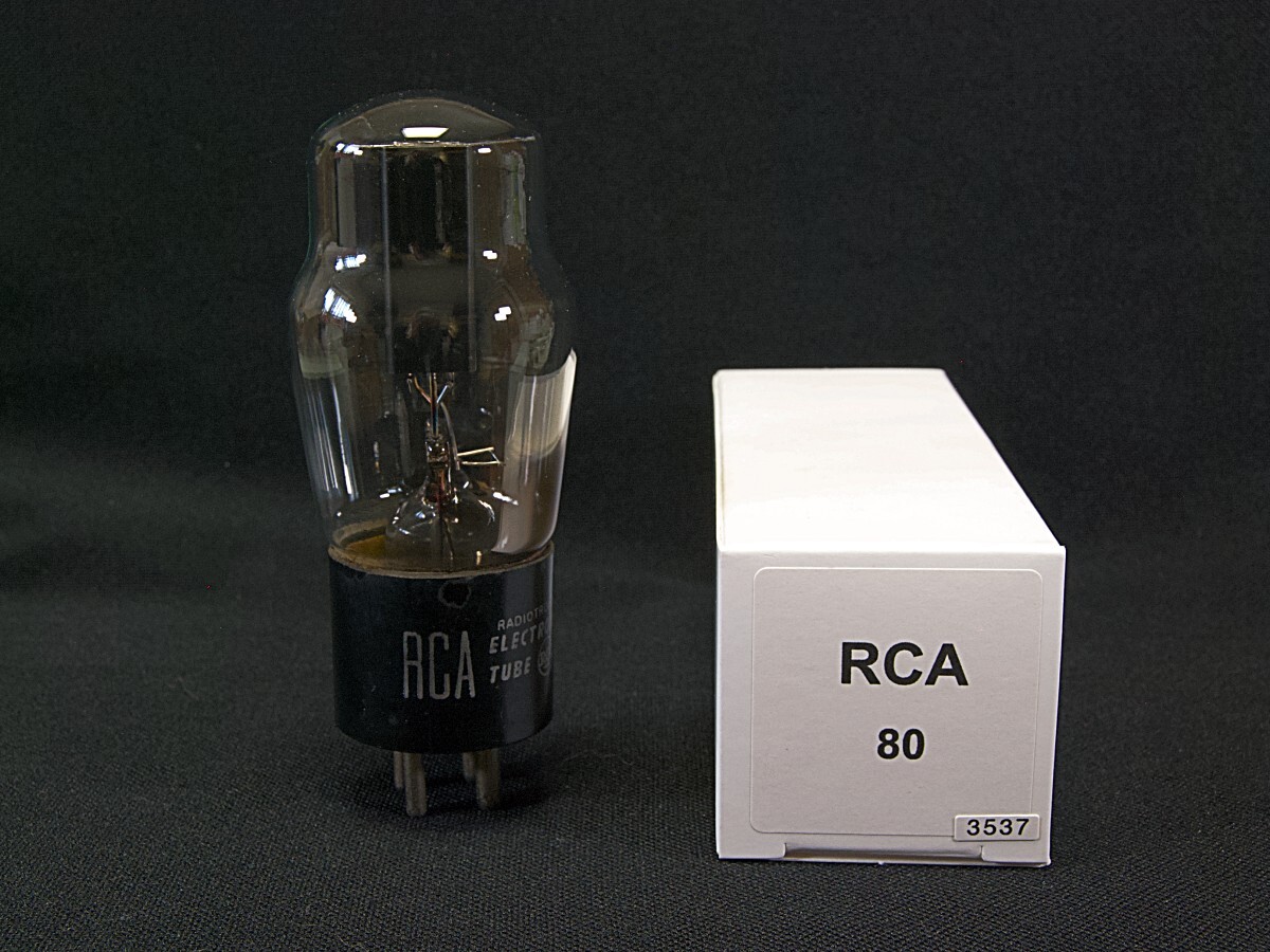 ♪♪RCA 80 整流管 NOS品 #3537、米RCA♪♪拍卖