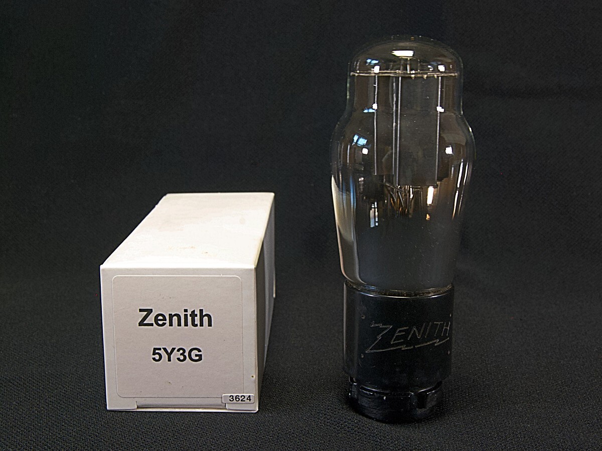 ♪♪Zenith 5Y3G 整流管 刻印ベース NOS品 #3624、米ゼニス♪♪拍卖