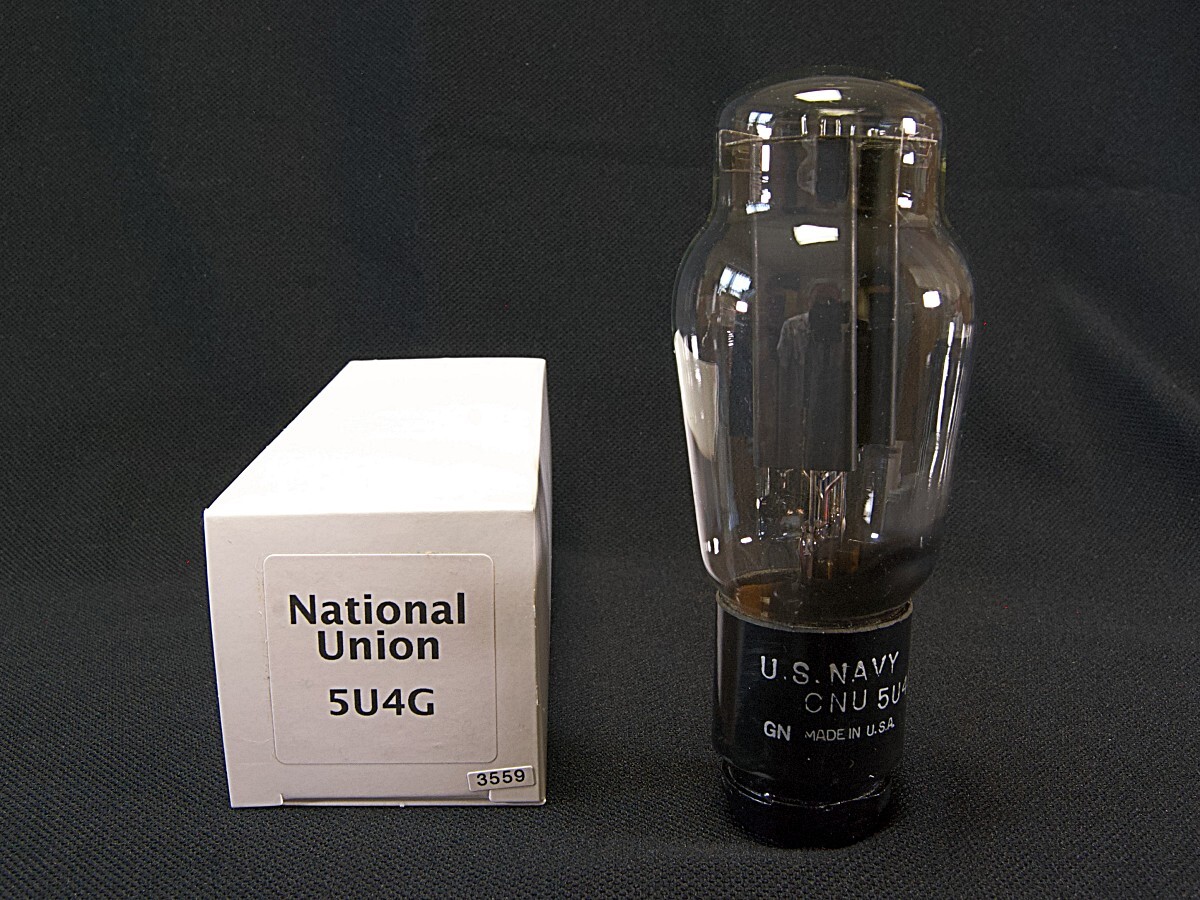 ♪♪National Union 5U4G 整流管 吊りヒーター NOS品 #3559、米ナショナル・ユニオン♪♪拍卖